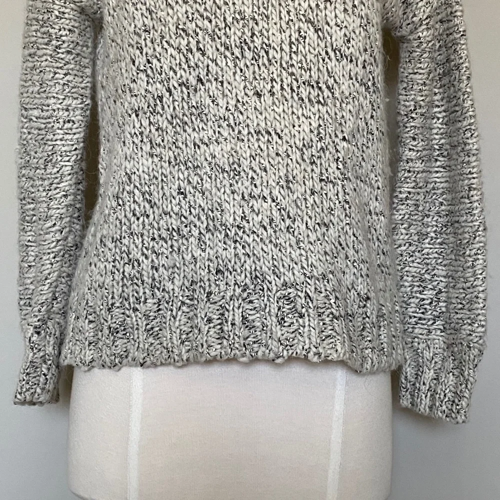 J.Crew Sweater Gray Marled Drop Shoulder Sweater, XS